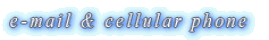 e-mail & cellular phone
