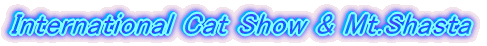 International Cat Show & Mt.Shasta